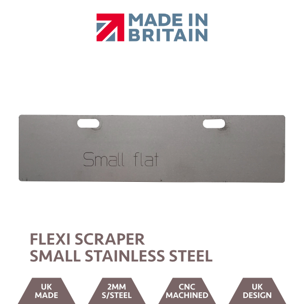 Flexi Scraper Small Flat Stainless Steel Blade